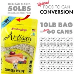 Grandma Lucy's Artisan Chicken Grain-Free Freeze-Dried Dog Food -Cozy Paws 51342 PT7. AC SS1800 V1676648451