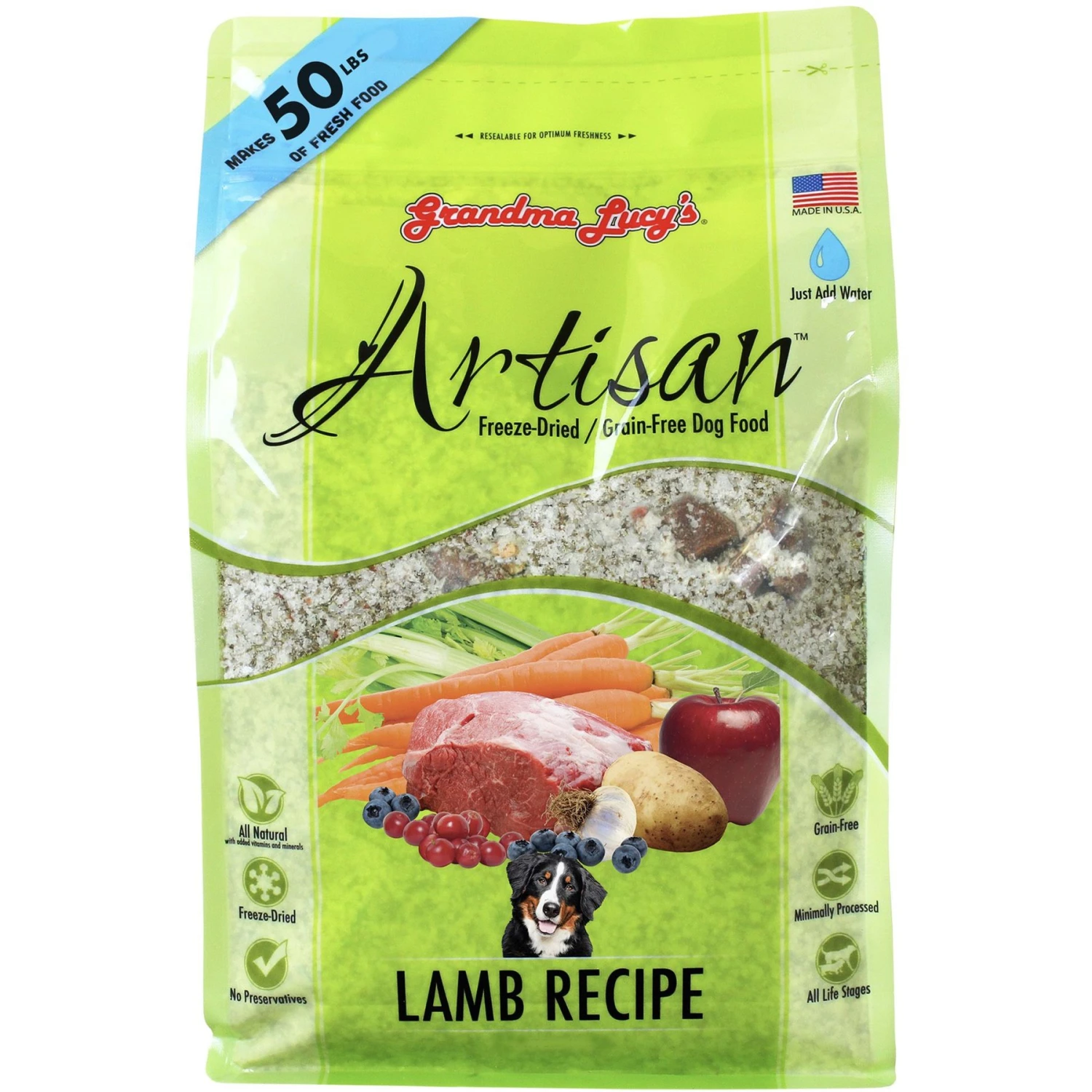 Grandma Lucy's Artisan Lamb Grain-Free Freeze-Dried Dog Food 3 Grandma Lucy's Artisan Lamb Grain-Free Freeze-Dried Dog Food