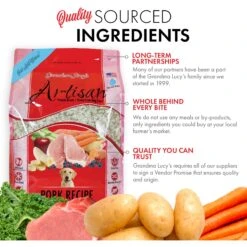 Grandma Lucy's Artisan Pork Grain-Free Freeze-Dried Dog Food -Cozy Paws 51344 PT3. AC SS1800 V1676648116