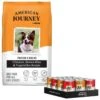 American Journey Poultry & Beef Variety Pack Canned Dog Food, 12.5-oz, Case Of 12 & American Journey Protein & Grains Chicken, Brown Rice & Vegetables Recipe Dry Dog Food -Cozy Paws 516502 MAIN. AC SS1800 V1694617190