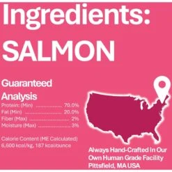 Whole Life Just One Ingredient Pure Salmon Fillet Freeze-Dried Dog Treats -Cozy Paws 51685 PT5. AC SS1800 V1673976618