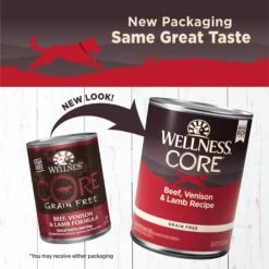 Wellness CORE Grain-Free Beef, Venison & Lamb Formula Canned Dog Food -Cozy Paws 52021 PT1. AC SS1800 V1612805781