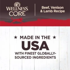 Wellness CORE Grain-Free Beef, Venison & Lamb Formula Canned Dog Food -Cozy Paws 52021 PT3. AC SS1800 V1612807885