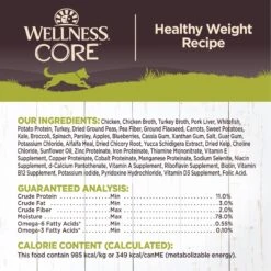 Wellness CORE Grain-Free Weight Management Formula Canned Dog Food -Cozy Paws 52029 PT5. AC SS1800 V1612807591