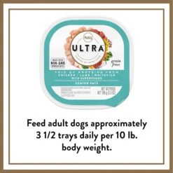 Nutro Ultra Grain-Free Trio Protein Chicken, Lamb & Whitefish Pate With Superfoods Senior Wet Dog Food Trays -Cozy Paws 52141 PT7. AC SS1800 V1702666402