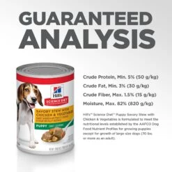 Hill's Science Diet Puppy Savory Stew With Chicken & Vegetables Canned Dog Food -Cozy Paws 52778 PT8. AC SS1800 V1598145088
