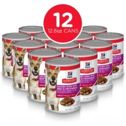 Hill's Science Diet Adult Savory Stew With Beef & Vegetables Canned Dog Food -Cozy Paws 52789 PT1. AC SS1800 V1585692465