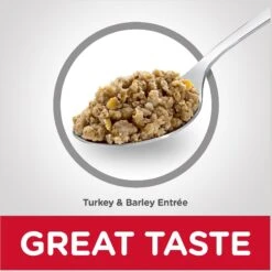 Hill's Science Diet Adult 7+ Turkey & Barley Entree Canned Dog Food, 13-oz, Case Of 12 -Cozy Paws 52800 PT5. AC SS1800 V1598149262