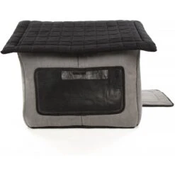 Sherpa Portable Soft Sided Foldable Cat & Dog Indoor Shelter, Gray, Medium -Cozy Paws 534598 PT2. AC SS1800 V1658216842
