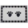 PetRageous Designs Pet Paws Placemat, Black
