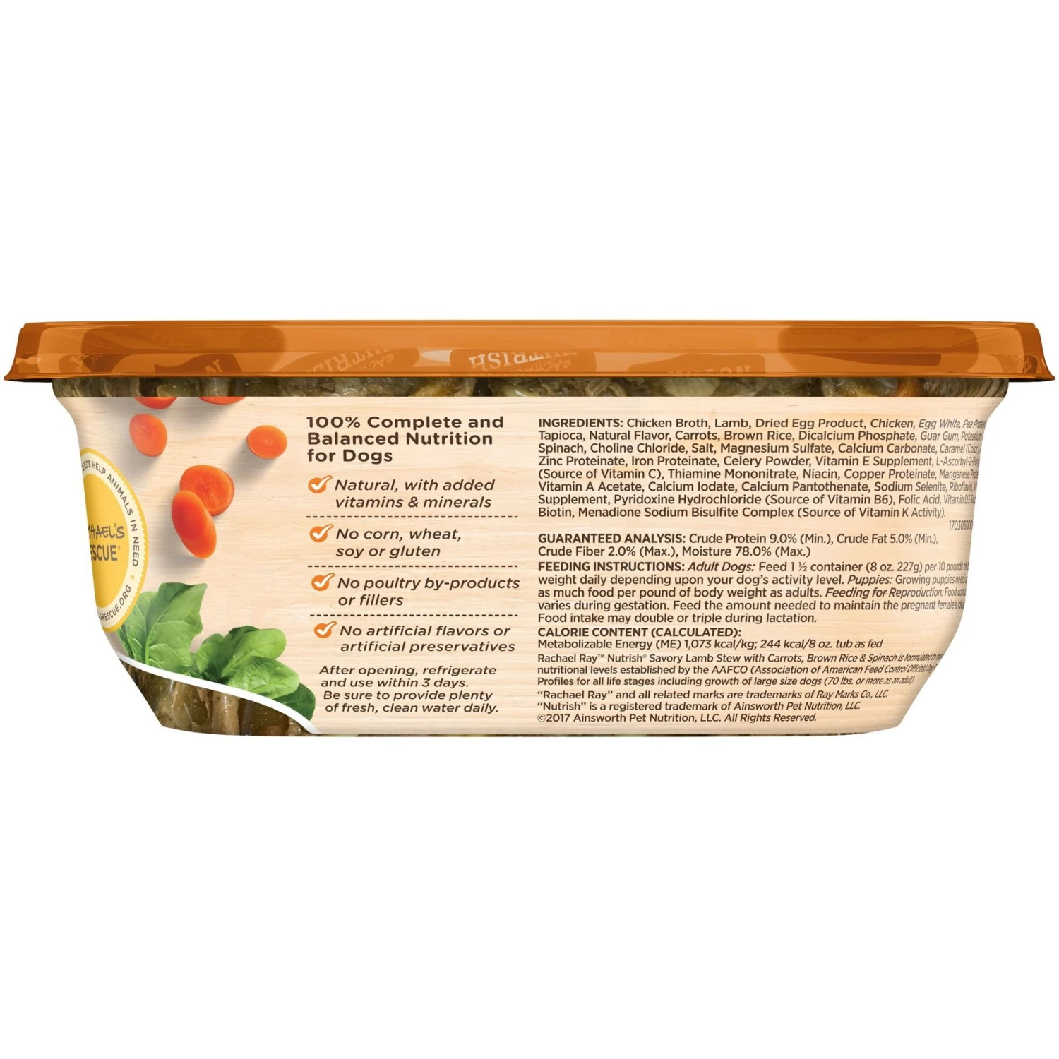 Rachael Ray Nutrish Natural Savory Lamb Stew Natural Wet Dog Food 4 Rachael Ray Nutrish Natural Savory Lamb Stew Natural Wet Dog Food - Image 2