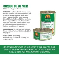 Weruva Cirque De La Mer With Tuna & Veggies In Pumpkin Soup Grain-Free Canned Dog Food -Cozy Paws 55584 PT3. AC SS1800 V1641837986