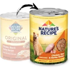 Nature's Recipe Ground Chicken, Rice & Barley Recipe Wet Dog Food -Cozy Paws 56217 PT1. AC SS1800 V1675972478