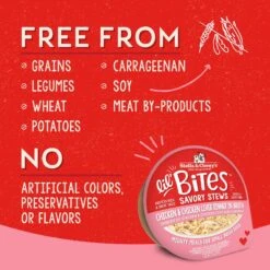 Stella & Chewy's Lil Bites Savory Stews Grain-Free Chicken & Chicken Liver In Broth Flavored Shredded Small Breed Wet Dog Food, 2.7-oz Cup, Case Of 12 -Cozy Paws 564758 PT4. AC SS1800 V1657659684