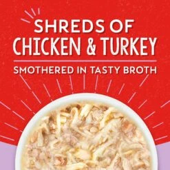 Stella & Chewy's Lil Bites Savory Stews Grain-Free Chicken & Turkey In Broth Flavored Shredded Small Breed Wet Dog Food, 2.7-oz Cup, Case Of 12 -Cozy Paws 564806 PT1. AC SS1800 V1657659684