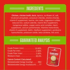 Stella & Chewy's Stella’s Shredrs Cage Free Chicken & Duck Recipe In Broth Adult Wet Dog Food, 2.8-oz Pouch, Case Of 24 -Cozy Paws 565150 PT3. AC SS1800 V1657659688