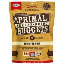 Primal Chicken Formula Nuggets Grain-Free Raw Freeze-Dried Dog Food & Primal Lamb Formula Nuggets Grain-Free Raw Freeze-Dried Dog Food -Cozy Paws 567150 PT5. AC SS1800 V1657659867