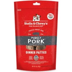 Stella & Chewy's Stella's Super Beef Dinner Patties Freeze-Dried Raw Dog Food & Stella & Chewy's Purely Pork Freeze-Dried Raw Dinner Patties Dog Food -Cozy Paws 567310 PT5. AC SS1800 V1657659925