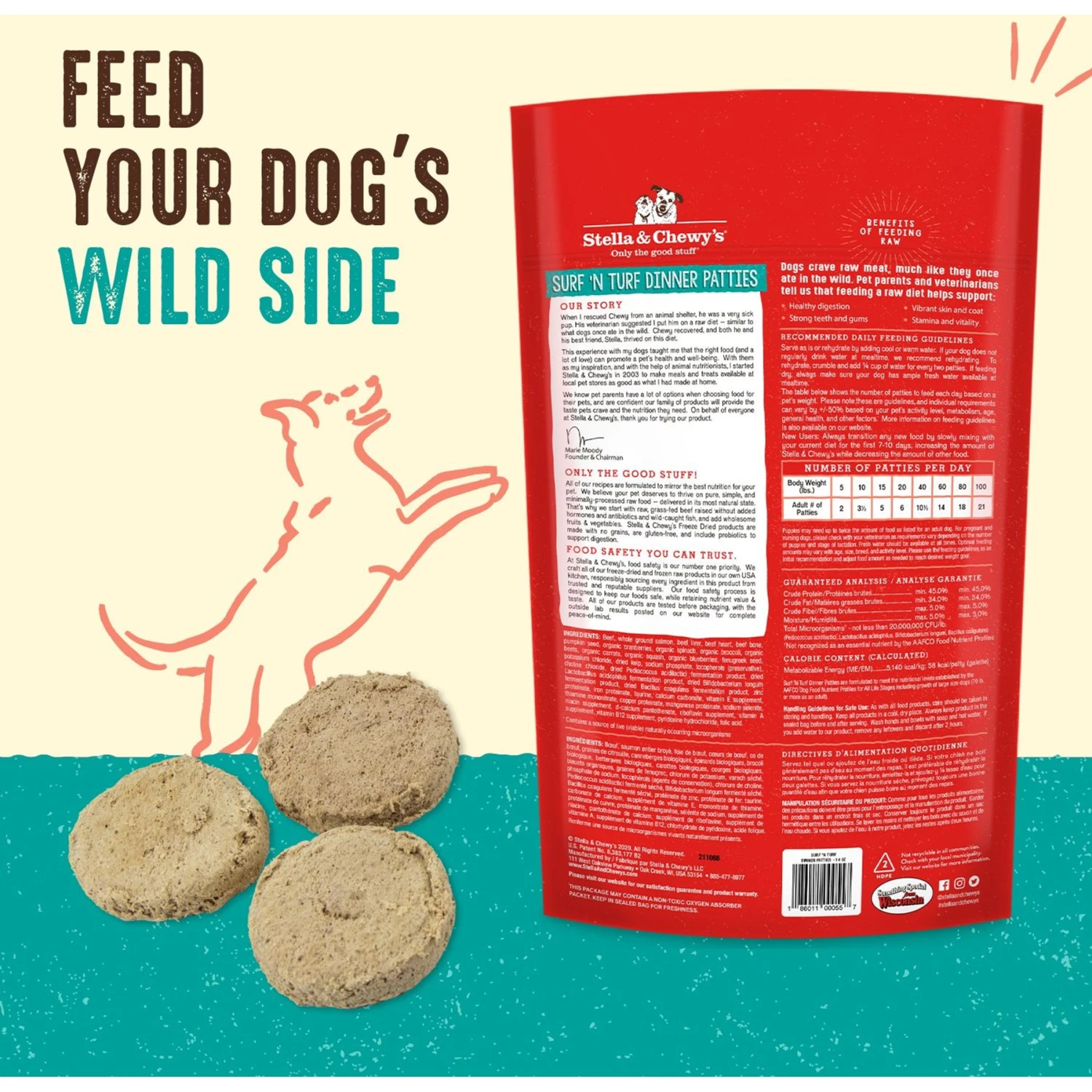 Stella & Chewy's Surf 'N Turf Dinner Patties Freeze-Dried Raw Dog Food & Stella & Chewy's Chewy's Chicken Dinner Patties Freeze-Dried Raw Dog Food 10 Stella & Chewy's Surf 'N Turf Dinner Patties Freeze-Dried Raw Dog Food & Stella & Chewy's Chewy's Chicken Dinner Patties Freeze-Dried Raw Dog Food - Image 8