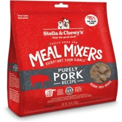 Stella & Chewy's Wild Red Variety Pack Grain-Free Wet Dog Food & Stella & Chewy's Meal Mixers Purely Pork Freeze-Dried Raw Dog Food Topper -Cozy Paws 567766 PT1. AC SS1800 V1657659989