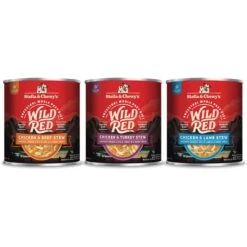 Stella & Chewy's Wild Red Variety Pack Grain-Free Wet Dog Food & Stella & Chewy's Meal Mixers Purely Pork Freeze-Dried Raw Dog Food Topper -Cozy Paws 567766 PT5. AC SS1800 V1657659989