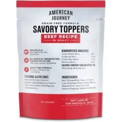 American Journey Savory Toppers Beef Recipe In Gravy Grain-Free Dog Food Topper, 3-oz Pouches, Case Of 24 & American Journey Savory Toppers Chicken Recipe In Gravy Grain-Free Dog Food Topper, 3-oz Pouches, Case Of 24 -Cozy Paws 570062 PT2. AC SS1800 V1657660053