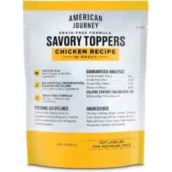 American Journey Savory Toppers Beef Recipe In Gravy Grain-Free Dog Food Topper, 3-oz Pouches, Case Of 24 & American Journey Savory Toppers Chicken Recipe In Gravy Grain-Free Dog Food Topper, 3-oz Pouches, Case Of 24 -Cozy Paws 570062 PT6. AC SS1800 V1657660054