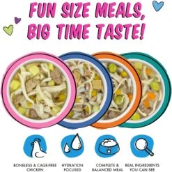 Weruva Best Fido Friend Fun Size Meals Chicken Cup Hookup Variety Pack Wet Dog Food, 2.75-oz Cup, Case Of 8 -Cozy Paws 578334 PT4. AC SS1800 V1694458883