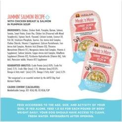 Weruva Meals 'n More Natural Wet Dog Food, Jammin' Salmon Plus Skin & Coat Health, 3.5-oz Cup, 12 Count -Cozy Paws 578398 PT3. AC SS1800 V1695832223
