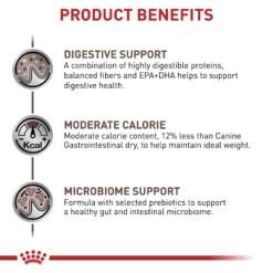 Royal Canin Veterinary Diet Adult Gastrointestinal Moderate Calorie Dry Dog Food -Cozy Paws 58686 PT3. AC SS1800 V1691702091