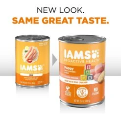 Iams ProActive Health Classic Ground With Chicken & Rice Puppy Wet Dog Food -Cozy Paws 59828 PT2. AC SS1800 V1658217286