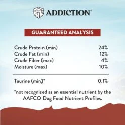 Addiction Grain-Free Viva La Venison Dry Dog Food -Cozy Paws 60108 PT6. AC SS1800 V1672947976