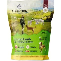 Addiction Herbed Lamb & Potatoes Raw Dehydrated Dog Food