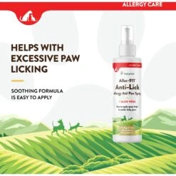 NaturVet Aller-911 Allergy Aid Anti-Lick Paw Plus Aloe Vera Dog & Cat Spray -Cozy Paws 60290 PT2. AC SS1800 V1698697412
