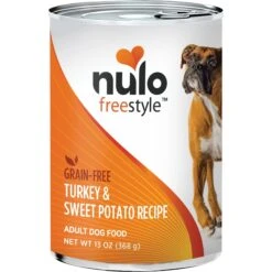Nulo Freestyle Turkey & Sweet Potato Recipe Grain-Free Canned Dog Food & Nulo Freestyle Turkey, Salmon & Chickpeas Recipe Grain-Free Canned Dog Food -Cozy Paws 607894 PT2. AC SS1800 V1660916927