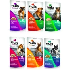 Nulo Freestyle Senior Grain-Free Trout & Sweet Potato Recipe Dry Dog Food & Nulo FreeStyle Variety Pack Dog Food Topper -Cozy Paws 608102 PT5. AC SS1800 V1660923797
