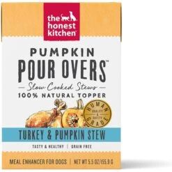 The Honest Kitchen Pumpkin POUR OVERS Turkey & Pumpkin Stew Wet Dog Food Topper & The Honest Kitchen Pumpkin POUR OVERS Salmon & Pumpkin Stew Wet Dog Food Topper -Cozy Paws 609870 PT1. AC SS1800 V1660745725
