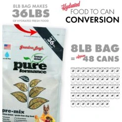 Grandma Lucy's Pureformance Grain-Free/Freeze-Dried Dog Food Pre-Mix -Cozy Paws 61186 PT7. AC SS1800 V1676647309