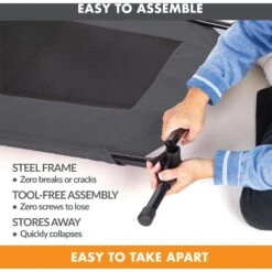 K&H Pet Products Original Pet Cot Elevated Dog Bed -Cozy Paws 611958 PT4. AC SS1800 V1659484090