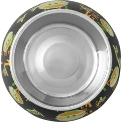 STAR WARS THE MANDALORIAN THE CHILD Aurebesh Ceramic Treat Jar & STAR WARS THE MANDALORIAN GROGU AUREBESH Non-Skid Stainless Steel With Melamine Stand Dog & Cat Bowl -Cozy Paws 623382 PT7. AC SS1800 V1661896142