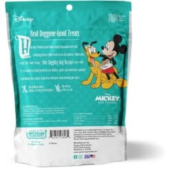 Disney Table Scraps Mickey Mouse Hot Diggity Dog Recipe Upcycled Jerky Dog Treats, 5-oz Bag & Disney Mickey Lines Ceramic Treat Jar -Cozy Paws 623494 PT2. AC SS1800 V1661896861