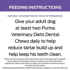 Purina Pro Plan Veterinary Diets Dental Chewz Dental Chew Dog Treats -Cozy Paws 65078 PT8. AC SS1800 V1640147792