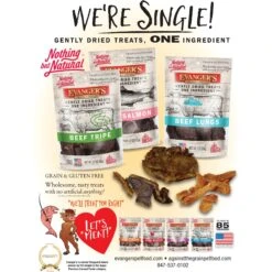 Evanger's Nothing But Natural Beef Tongue Gently Dried Dog & Cat Treats -Cozy Paws 65084 PT3. AC SS1800 V1693919450