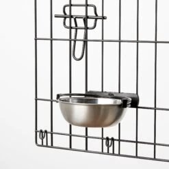 MidWest Stainless Steel Snap'y Fit Dog Kennel Bowl -Cozy Paws 65183 PT4. AC SS1800 V1540302852