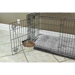 MidWest Stainless Steel Snap'y Fit Dog Kennel Bowl -Cozy Paws 65183 PT6. AC SS1800 V1516043812