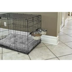 MidWest Stainless Steel Snap'y Fit Dog Kennel Bowl -Cozy Paws 65183 PT7. AC SS1800 V1540303014