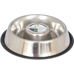 Iconic Pet Slow Feed Stainless Steel Dog & Cat Bowl, 2 Count -Cozy Paws 652158 PT2. AC SS1800 V1663880725