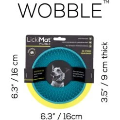 LickiMat Wobble Slow Feeder Dog Bowl, Turquoise -Cozy Paws 654566 PT5. AC SS1800 V1668542673