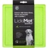 LickiMat Classic Soother Slow Feeder Dog Lick Mat, Green
