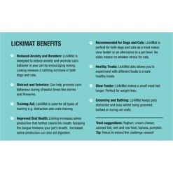 LickiMat Classic Buddy Slow Feeder Dog Lick Mat, Green -Cozy Paws 654606 PT8. AC SS1800 V1668457363